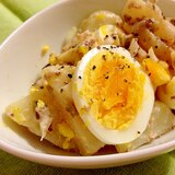 オイルサーディンのポテトと卵のサラダ